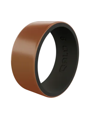 Men's Metallic Strata Silicone Ring