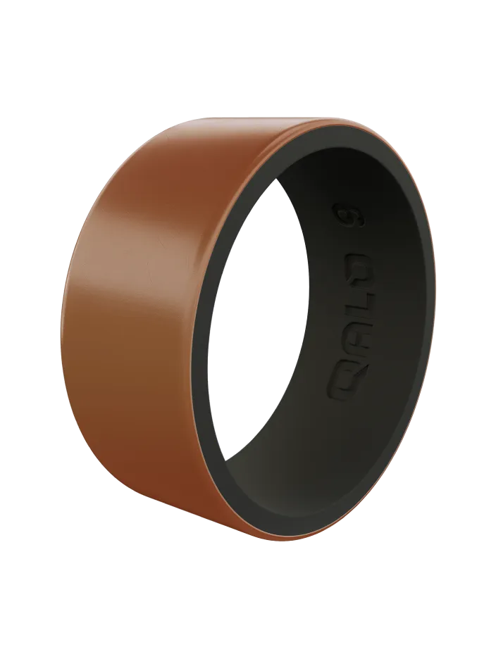 Men's Metallic Strata Silicone Ring
