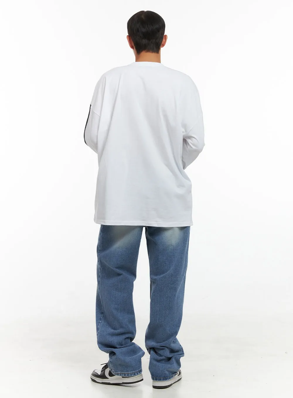 Men's Mized Color Graphic Cotton T-Shirt IS419