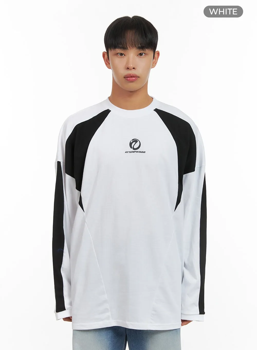 Men's Mized Color Graphic Cotton T-Shirt IS419