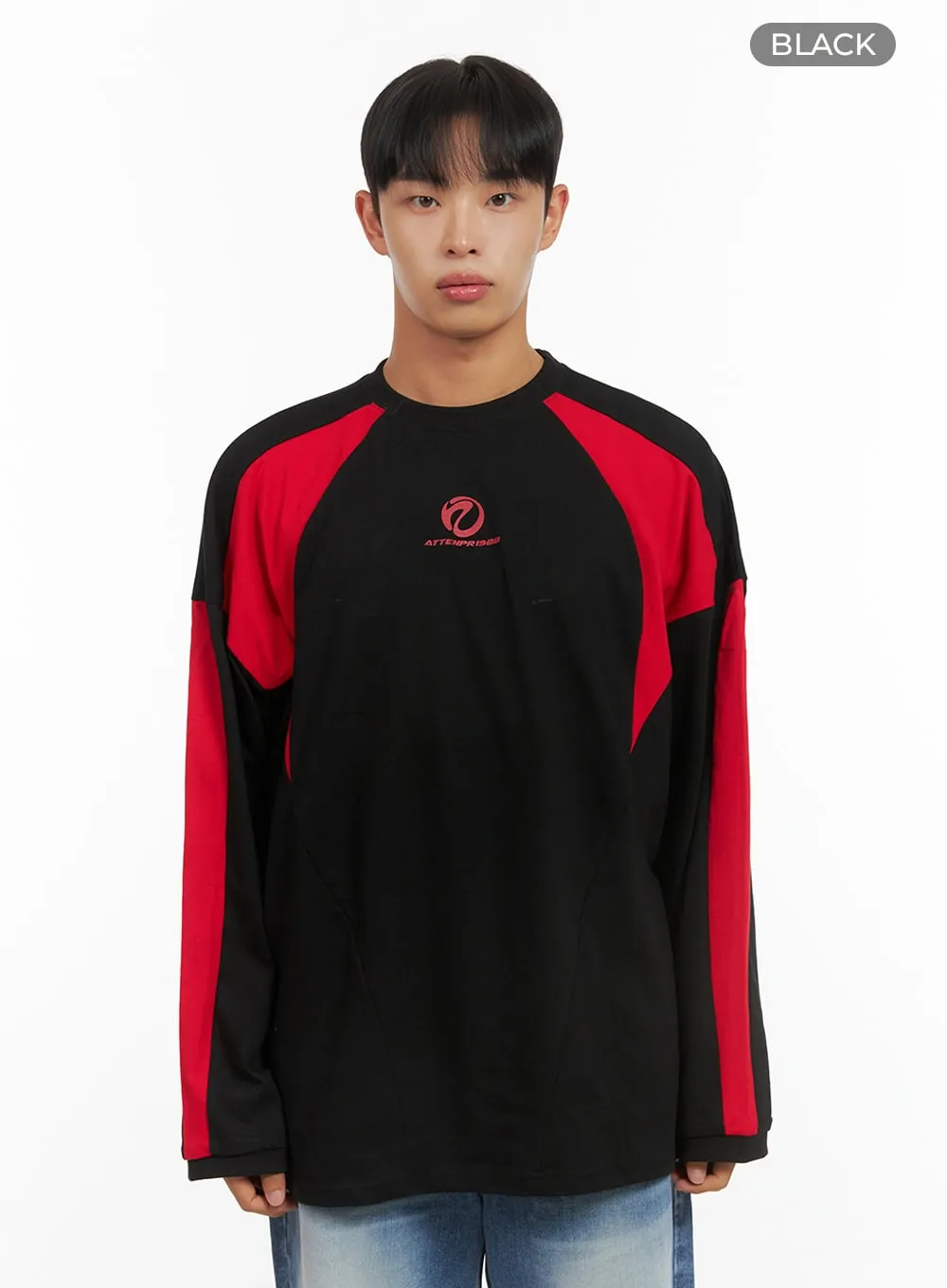 Men's Mized Color Graphic Cotton T-Shirt IS419