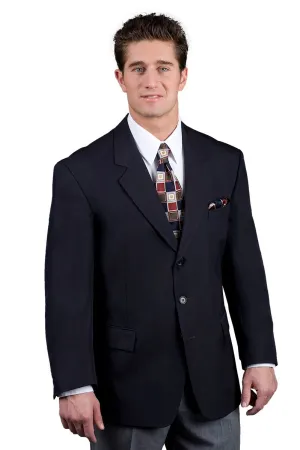 Men's Navy Easywear 3-Button Blazer
