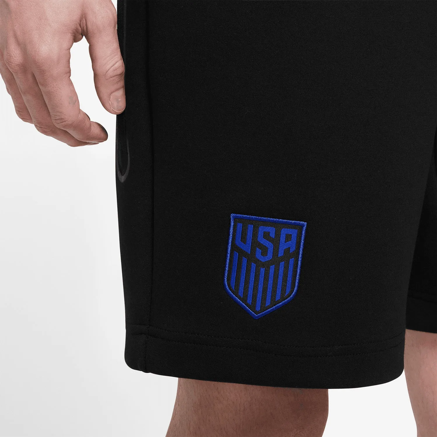 Men's Nike USA Tech Fleece Black Shorts