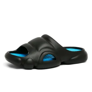 Men's Slip on Platform Slippes Summer Open Toe Light Breatable Non-slip Bathroom Slides Shoes for Men Outdoor Male Casual Shoes