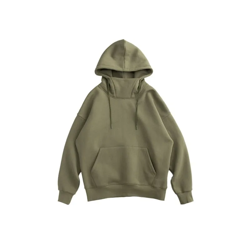 Men's Thick Fleece Tracksuit with High Collar