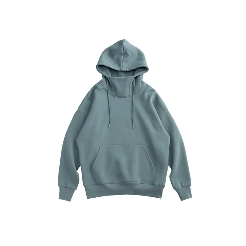Men's Thick Fleece Tracksuit with High Collar