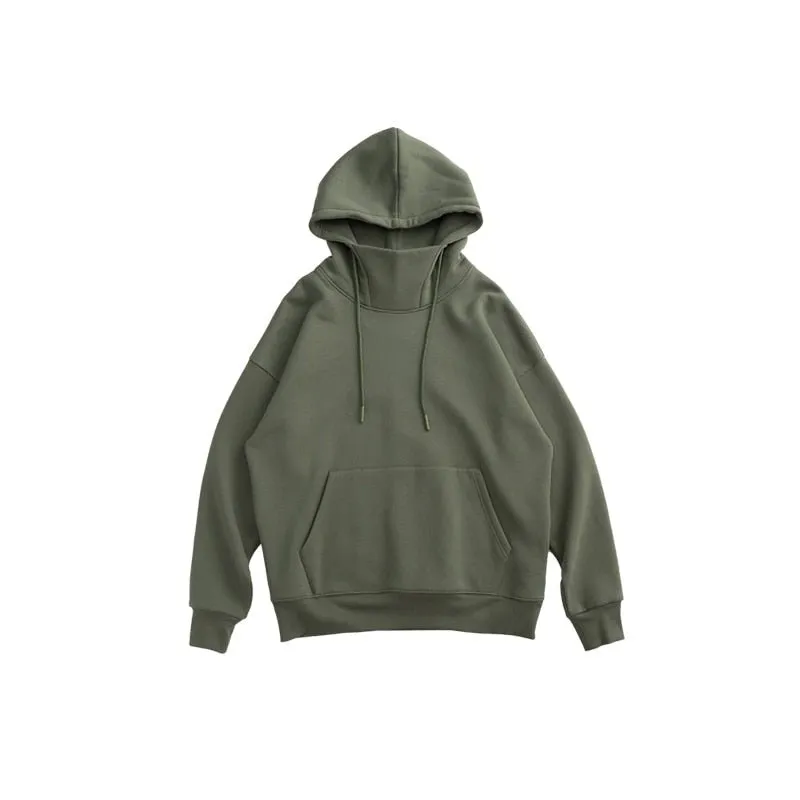 Men's Thick Fleece Tracksuit with High Collar