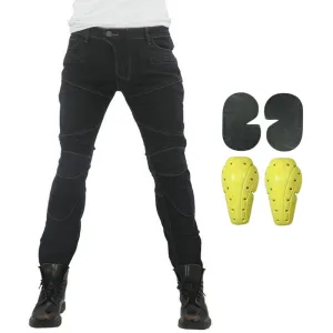 Men\'s Unisex Jeans Stylish Biker Motorcycle Trousers Combat Comfortable