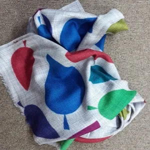 MERINO WOOL SCARF MIROS LEAVES