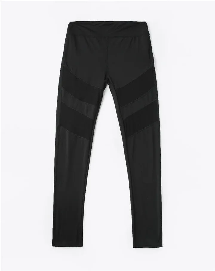 Mesh Patched Sexy Fitness Leggings