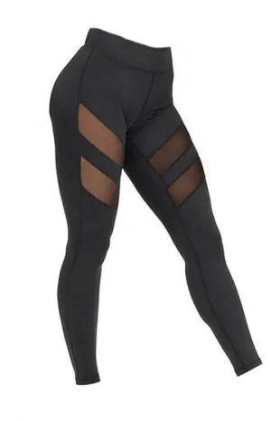 Mesh Patched Sexy Fitness Leggings