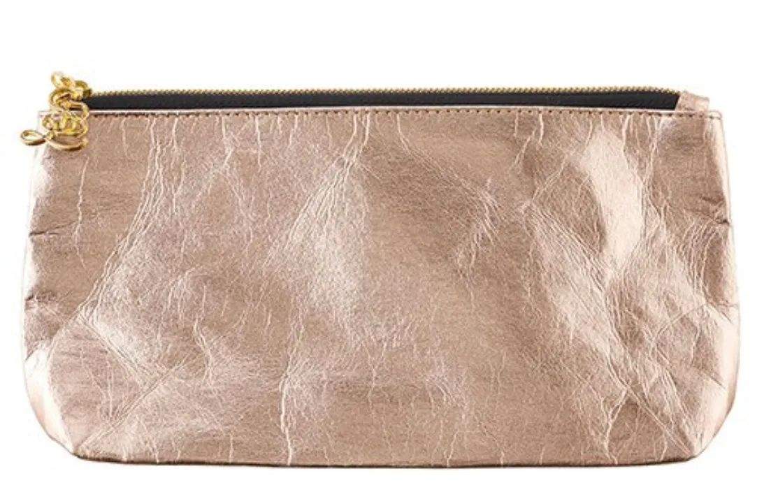 Metallic Rose Gold Pouch