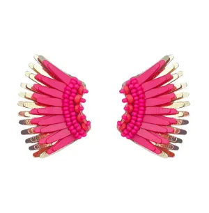 Micro Madeline Earrings in Hot Pink