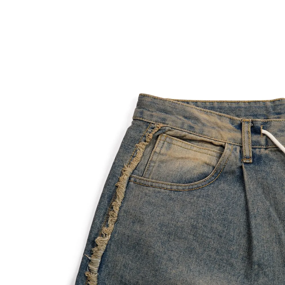 MID90 SIDE LINE LOOSEFIT DENIM PANTS VINTAGE BLUE