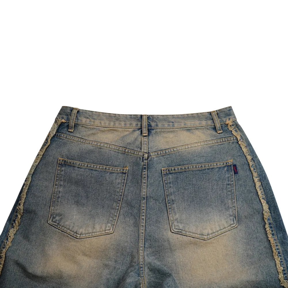 MID90 SIDE LINE LOOSEFIT DENIM PANTS VINTAGE BLUE