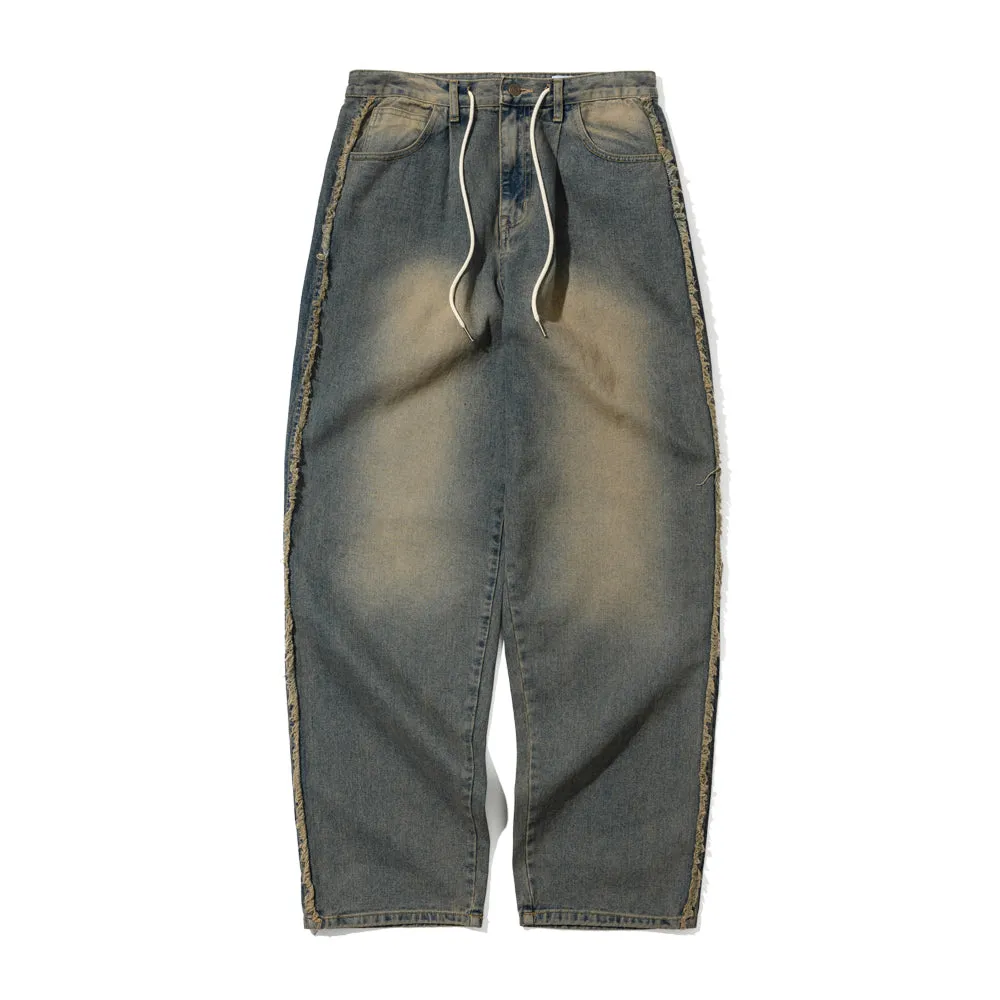 MID90 SIDE LINE LOOSEFIT DENIM PANTS VINTAGE BLUE
