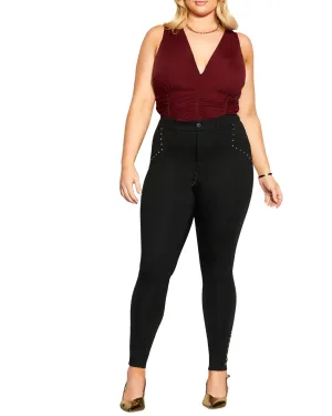 Mila Skinny Pant | Black