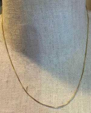 Milor 14k Yellow Gold Box Chain 18" Long