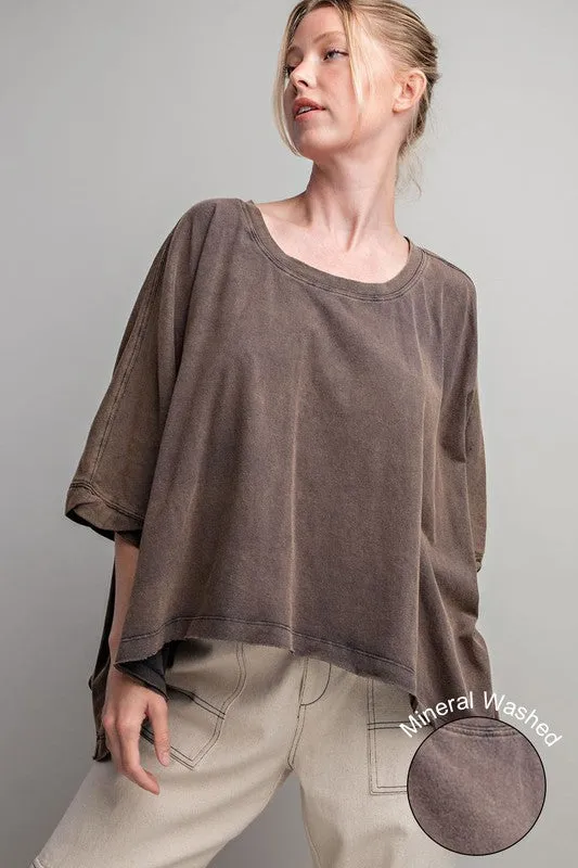 Mineral Washed Loose Fit Top