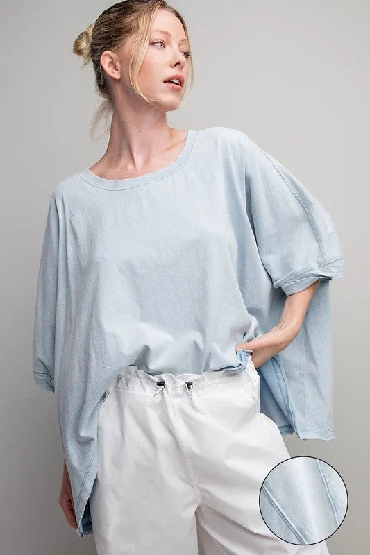 Mineral Washed Loose Fit Top