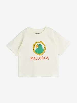 Mini Rodini Kids Parrot T-Shirt in Ivory