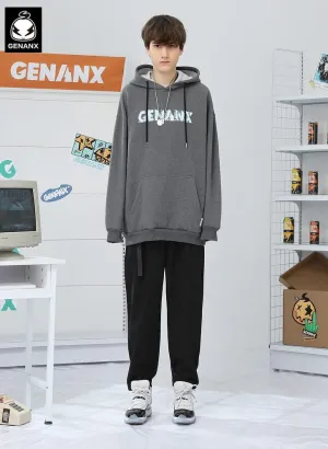 Minimalist Plain Asymmetric Loose Casual Pants