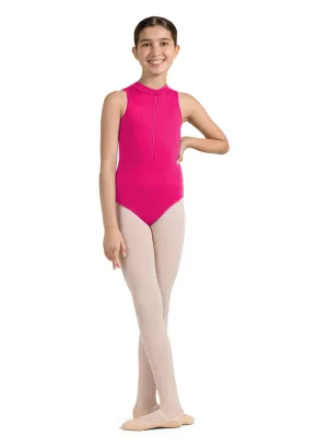 MIRELLA CHILD FRONT ZIP LEOTARD