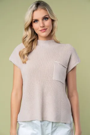 Mock Neck Knit Top