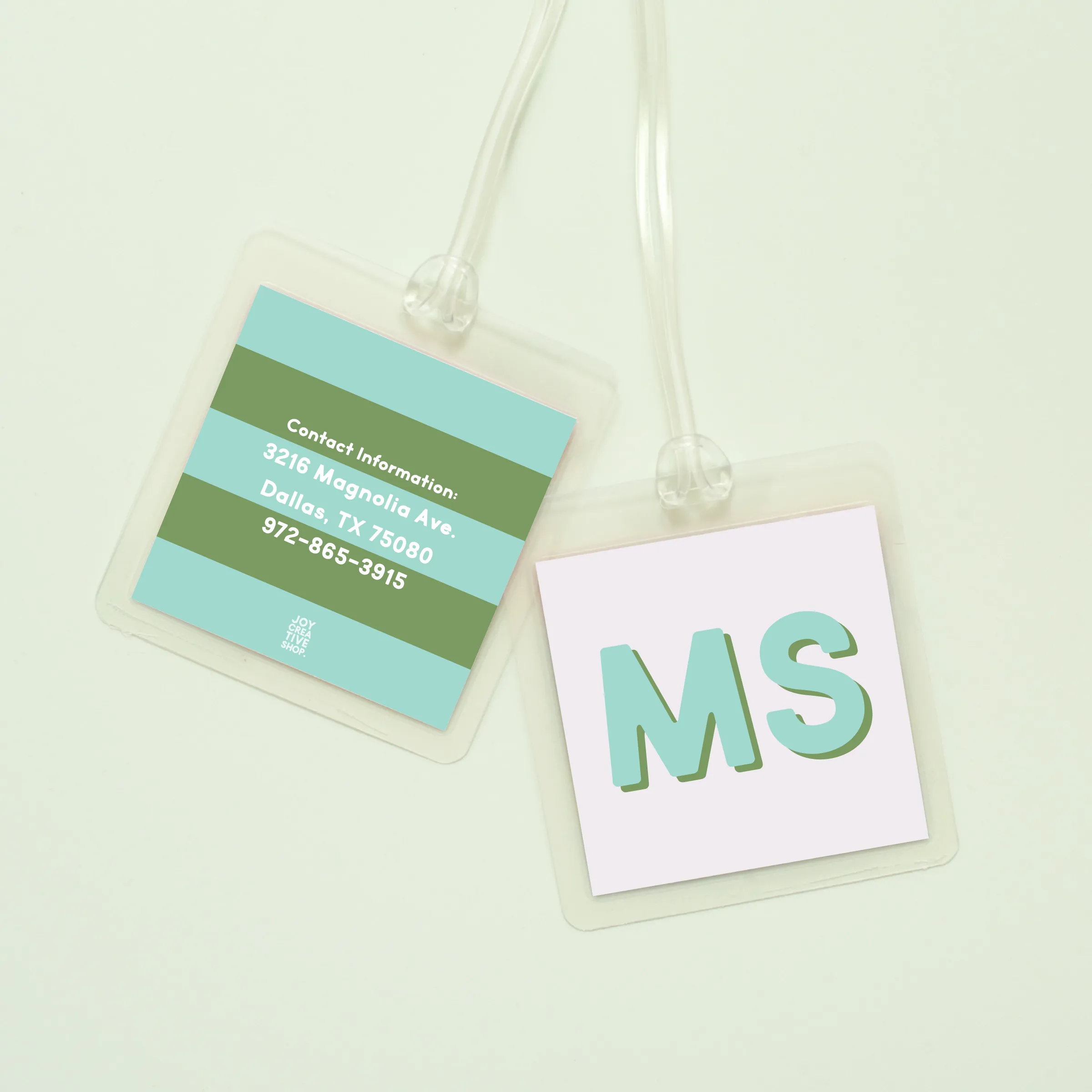 Modern Classics Monogram Bag Tag