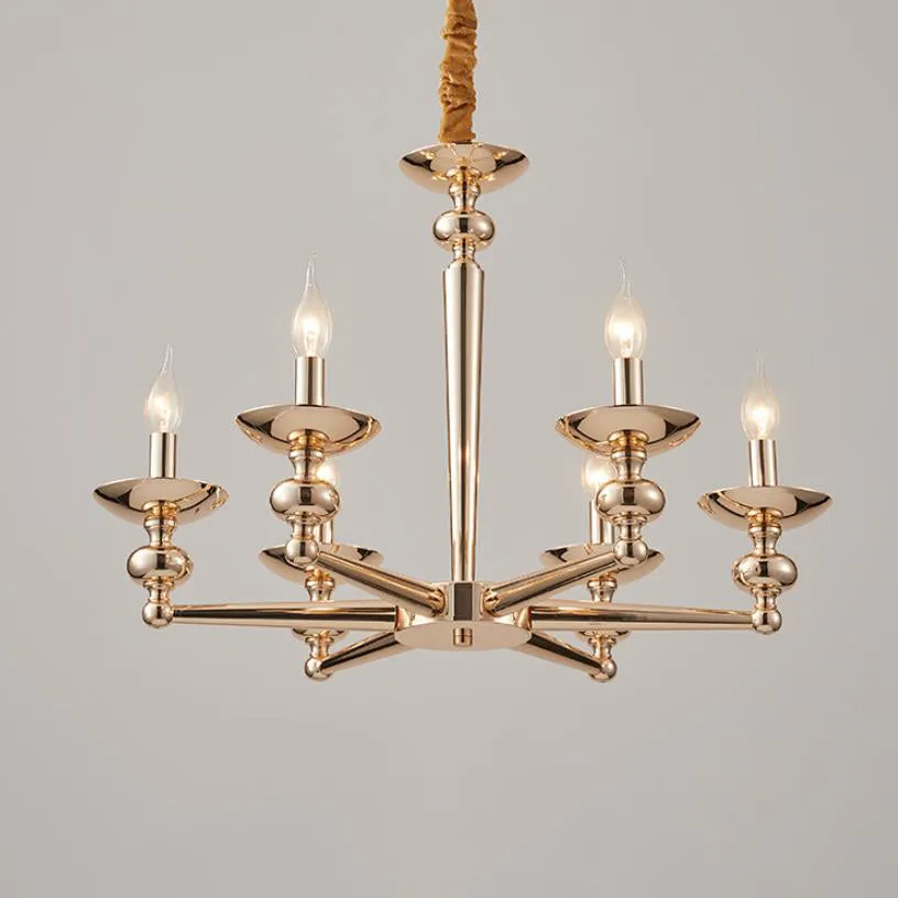 Modern Luxury Candelabra Iron 6/8/10/12/15 Light Chandelier For Living Room