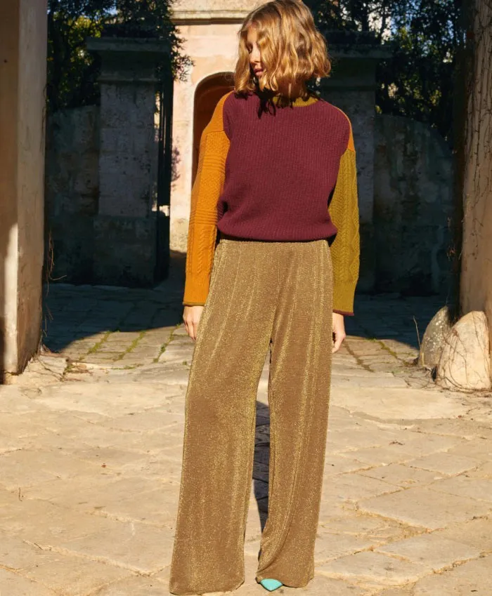 MOMONI - LANZAROTE PANT IN LUREX JERSEY