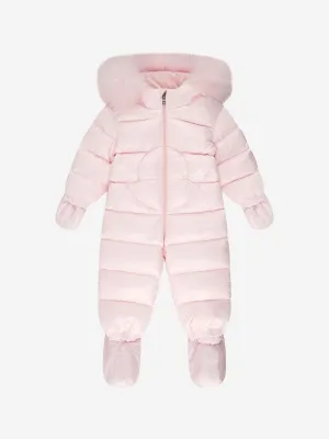 Moncler Enfant Moncler Baby Girls Down Padded Snowsuit