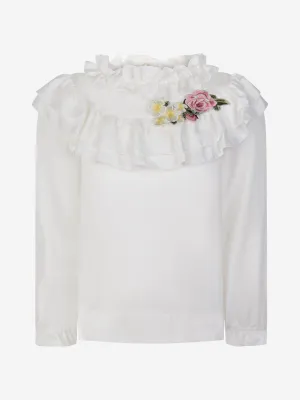 Monnalisa Ruffle Bouquet Blouse