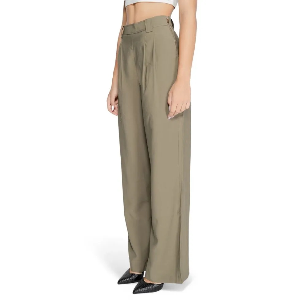 Morgan De Toi Green Cotton Jeans & Pant
