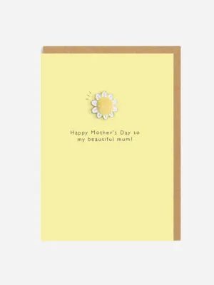 Mother's Day Daisy Pin Card