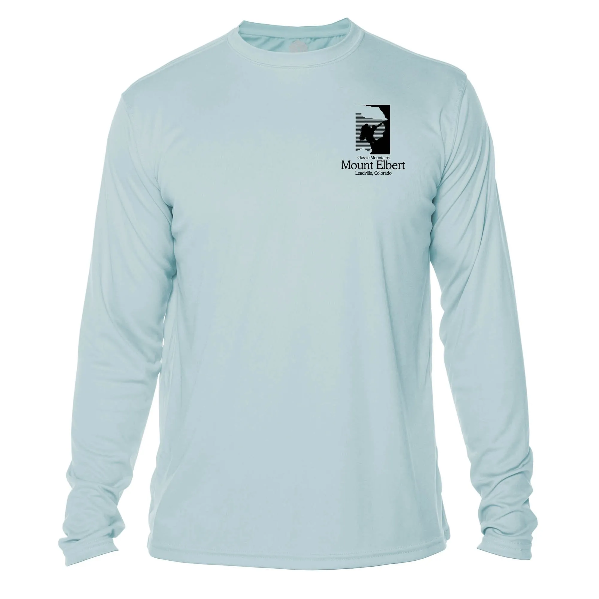 Mount Elbert Classic Mountain Long Sleeve Microfiber Men's T-Shirt