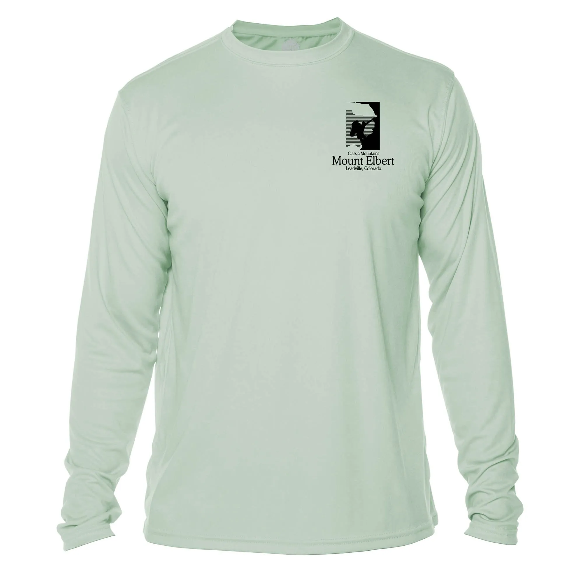 Mount Elbert Classic Mountain Long Sleeve Microfiber Men's T-Shirt