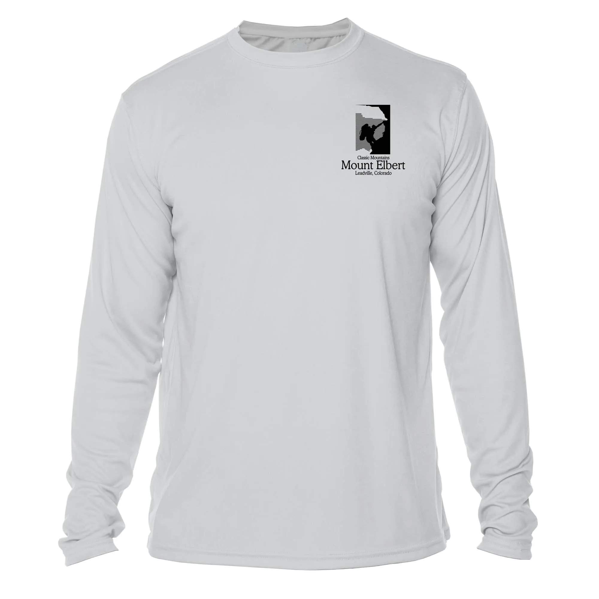 Mount Elbert Classic Mountain Long Sleeve Microfiber Men's T-Shirt