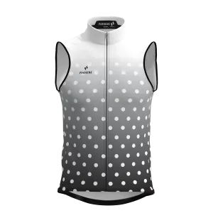 M's and W's Pro Thermal Vest - Black & White Fade Dots
