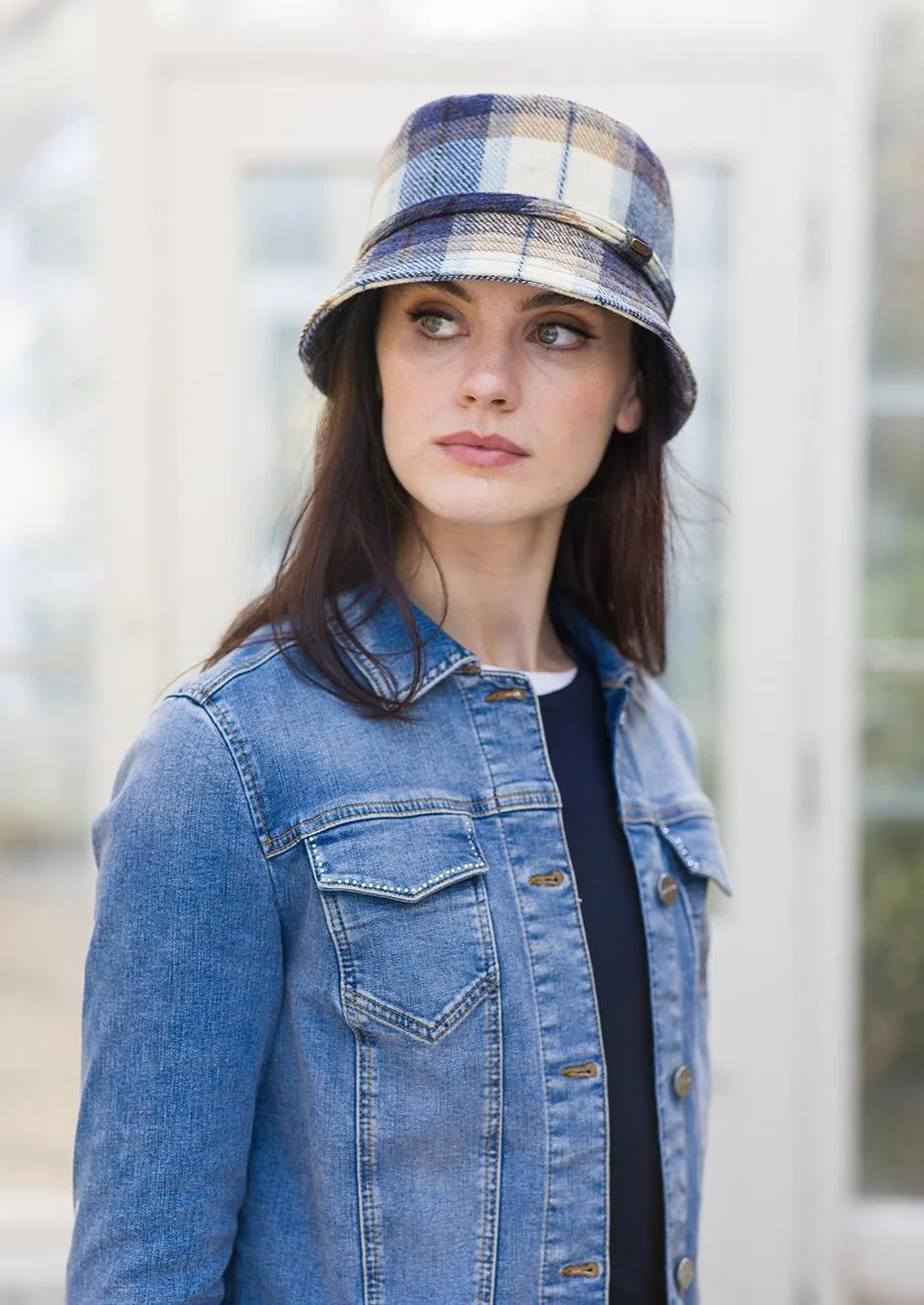 Mucros Emily Hat | Blue Check