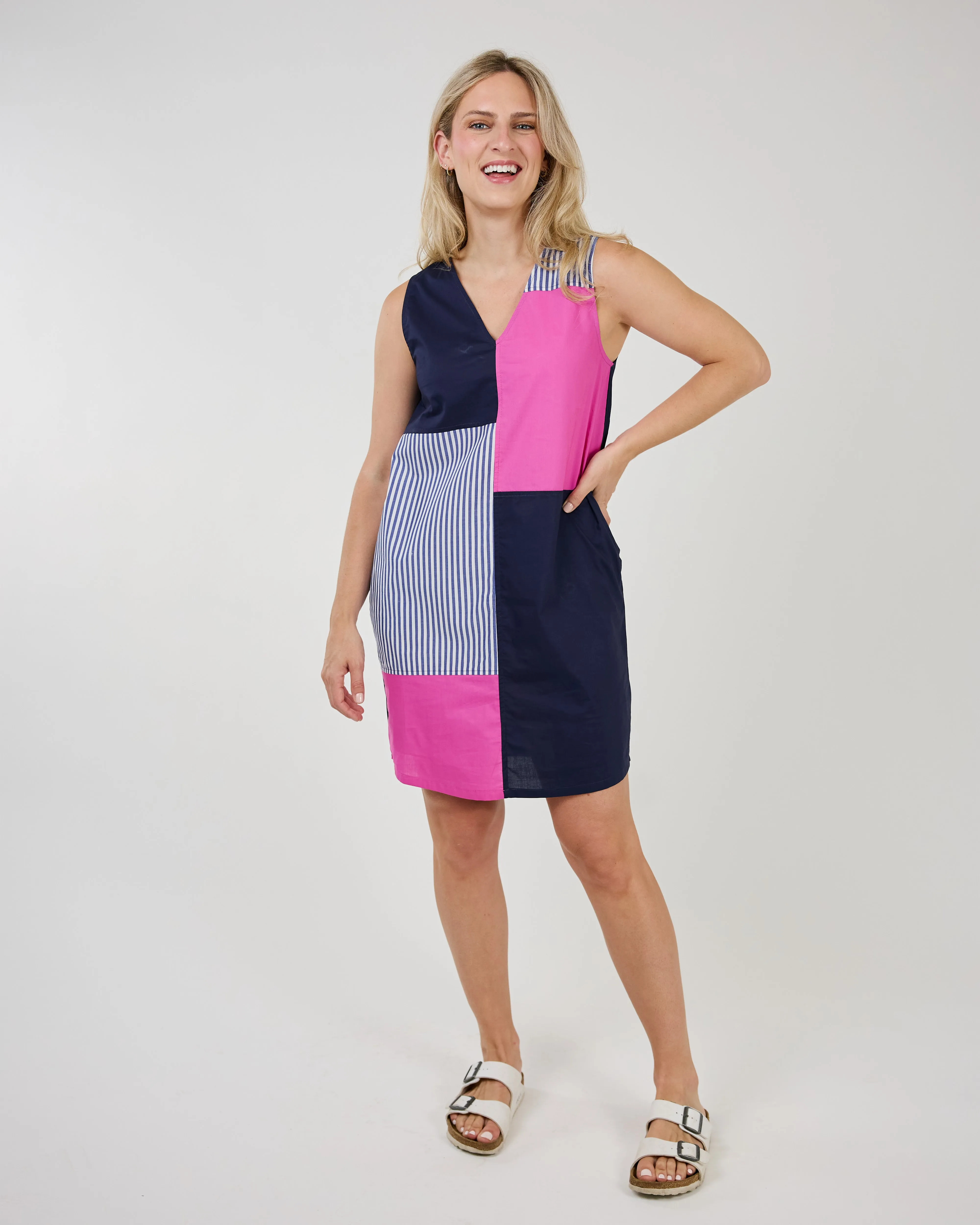 Multi Patch Tank Dress