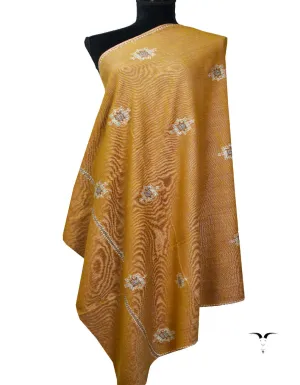 Mustard Yellow and Lavender Pashmina Shawl 7143