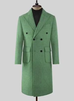 Musto Highlander Heavy Paris Green Tweed Overcoat