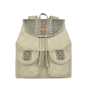MW1142G-9110 Montana West Tooled Collection Backpack