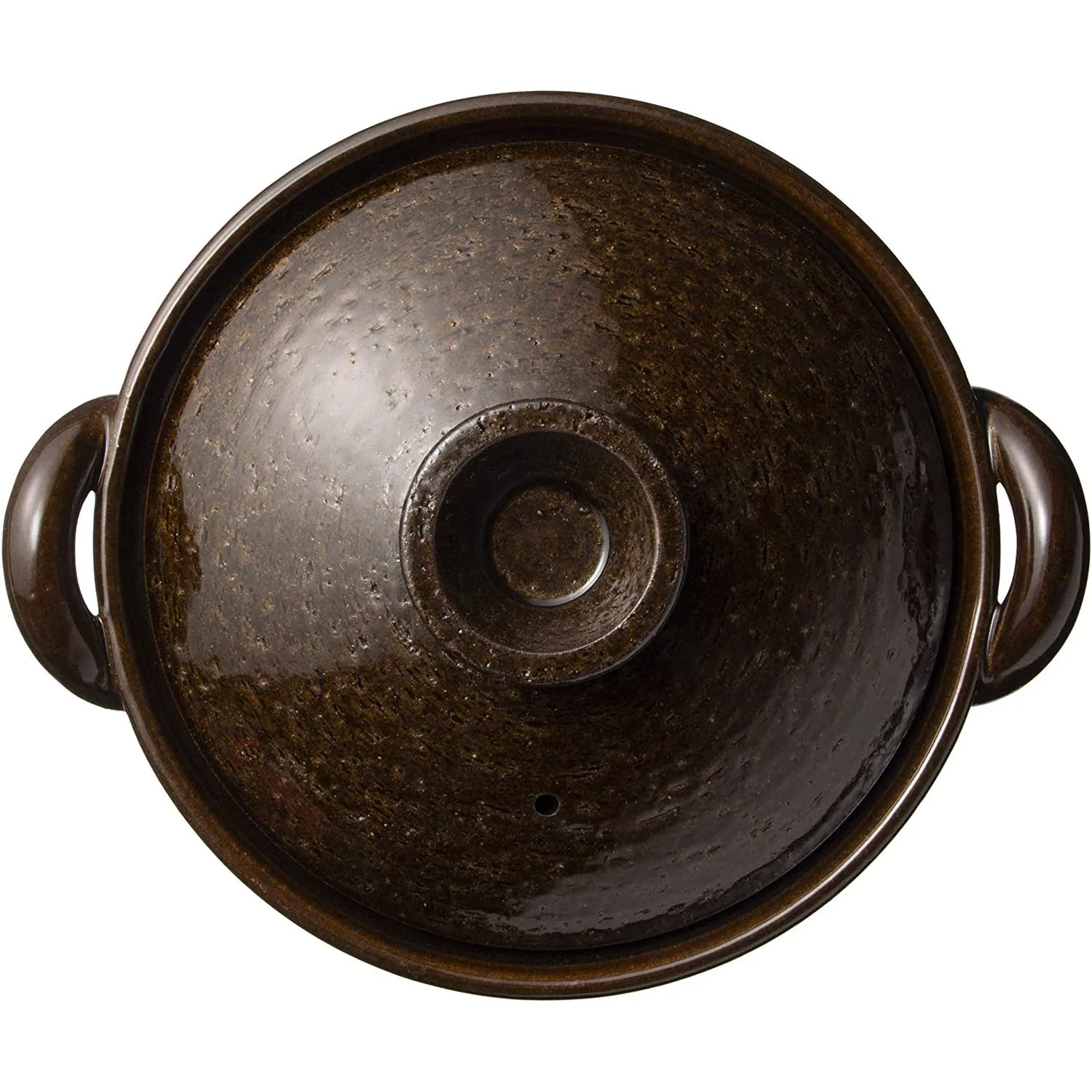 NAGATANIEN IGA Donabe 2-4 people 26.5cm Brown Clay Pot