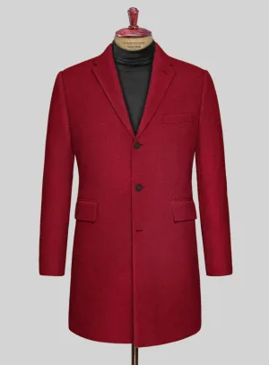 Naples Red Tweed Overcoat