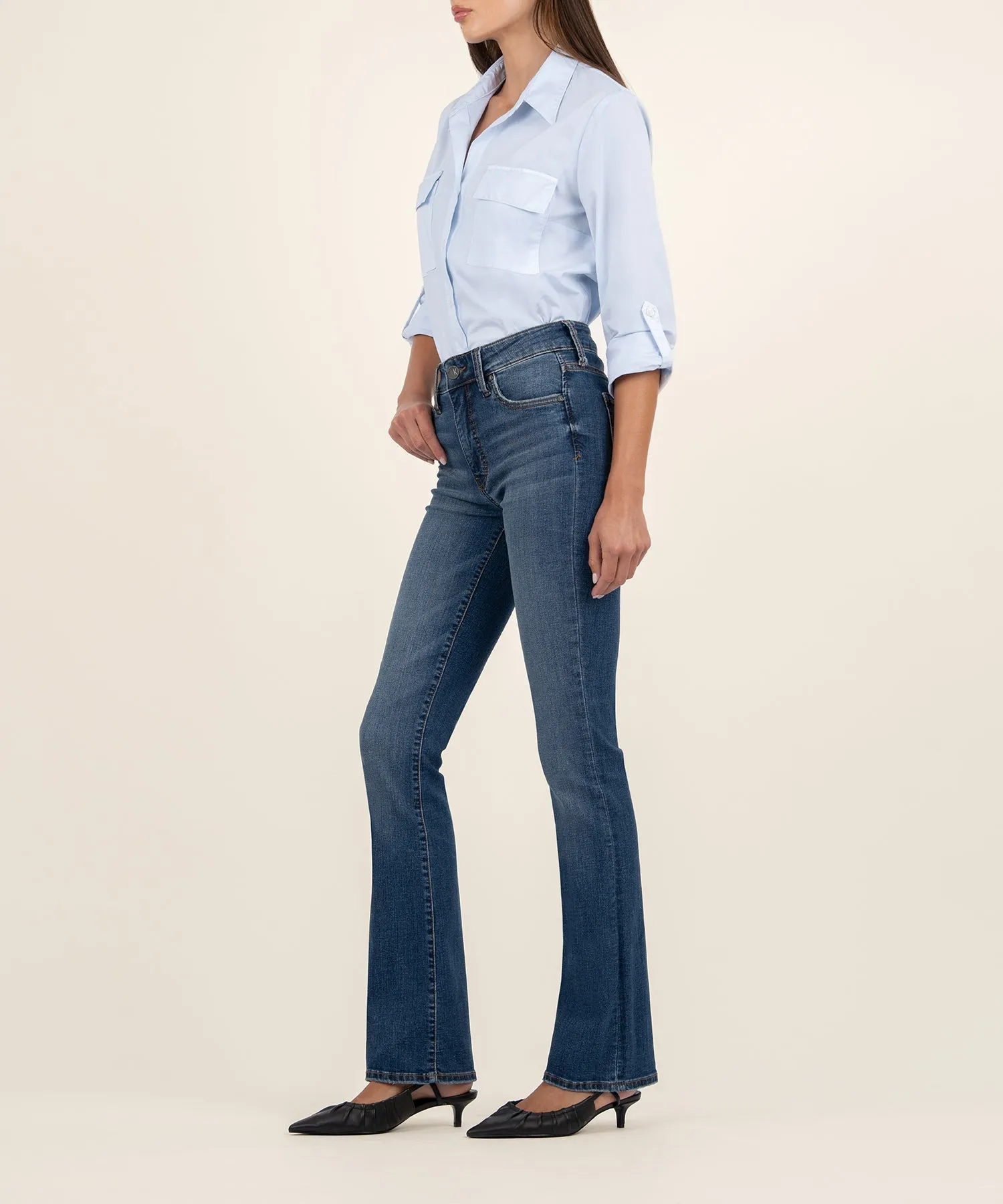 Natalie High Rise Bootcut, Petite