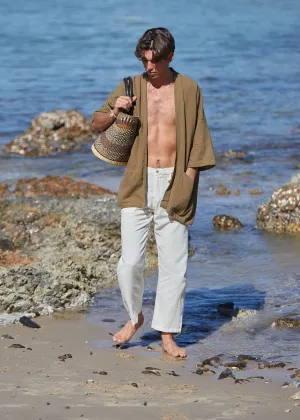 Natural Flare Open Jacket for Men