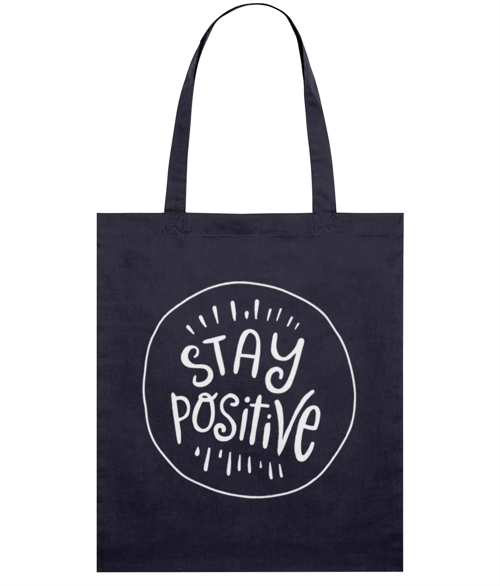Navy Light Tote Bag - Stay positive