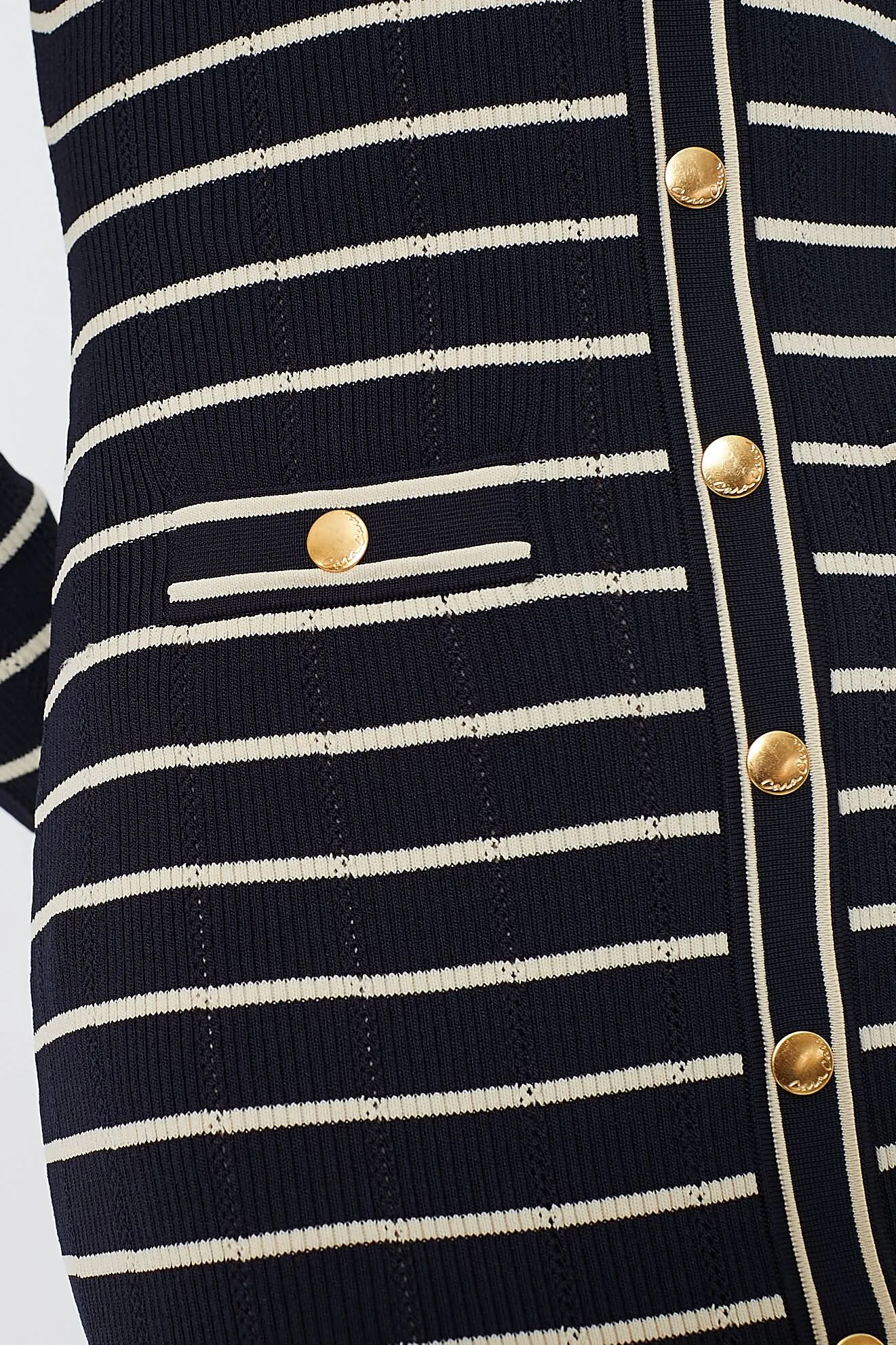 Navy Stripe Marina Midi Dress